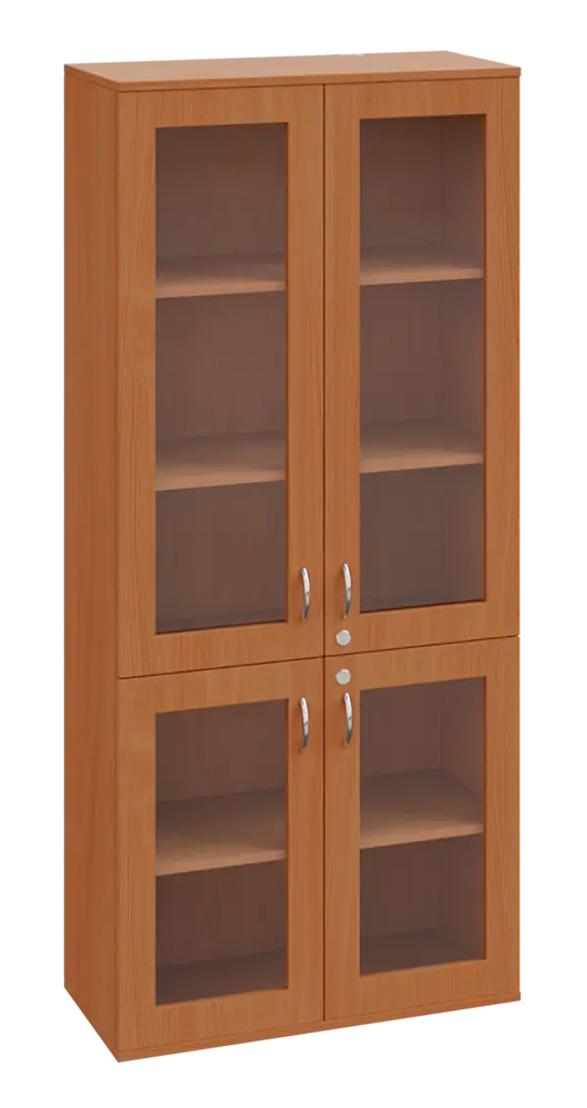 SPO 33 skříň 4-dveřová/ sklo lamino - buk Royal